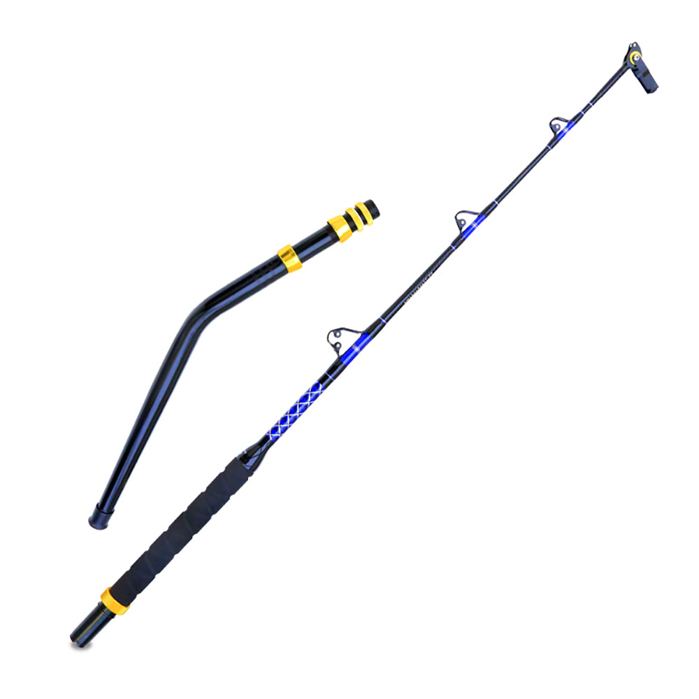 Topline 6'Trolling Fishing Rod 3+1 Roller Guide 80-130lbs