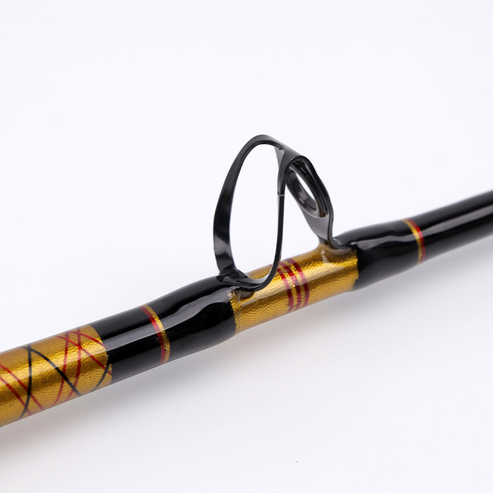 Topline 5'Trolling Fishing Rod 2+1 Roller Guide 100-130lbs