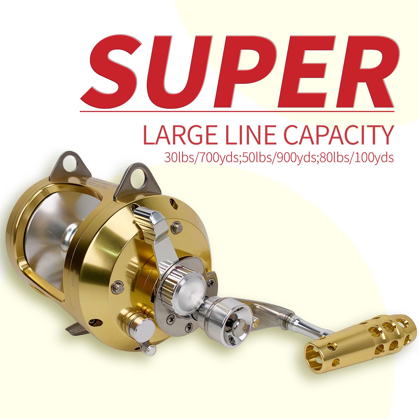 Topline 30w 50w 80w Topline Tackle Saltwater Big Game Trolling Reel