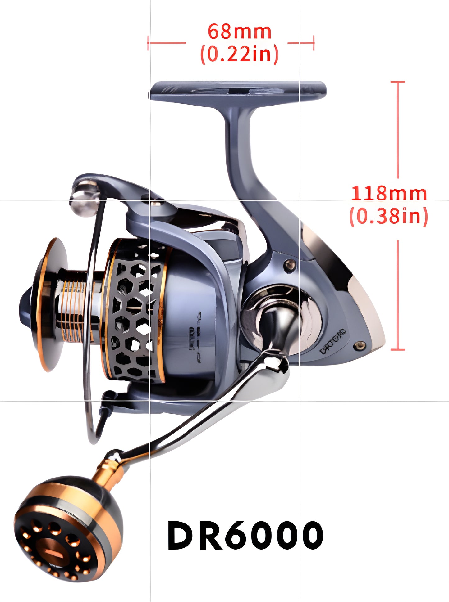 Topline 2000–7000 Size Saltwater Spinning Reel 5.1:1/5.2:1