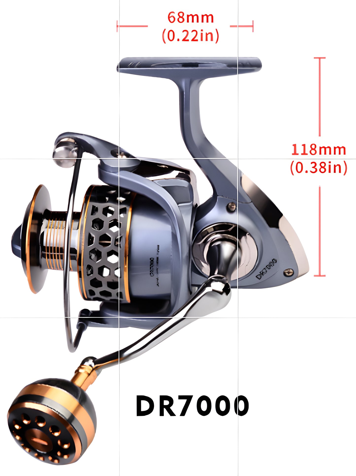 Topline 2000–7000 Size Saltwater Spinning Reel 5.1:1/5.2:1
