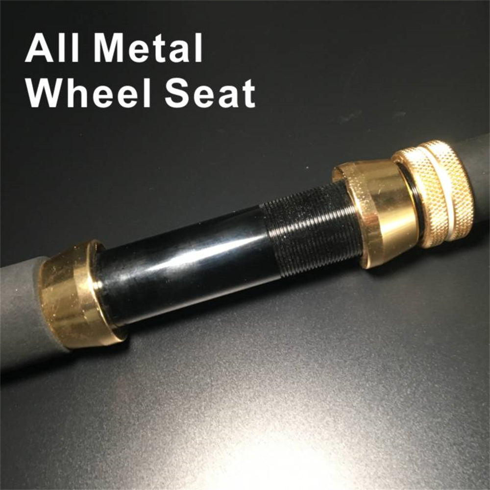 Ergonomic EVA foam handle on the XMGS rod offering non-slip grip for saltwater fishing conditions
