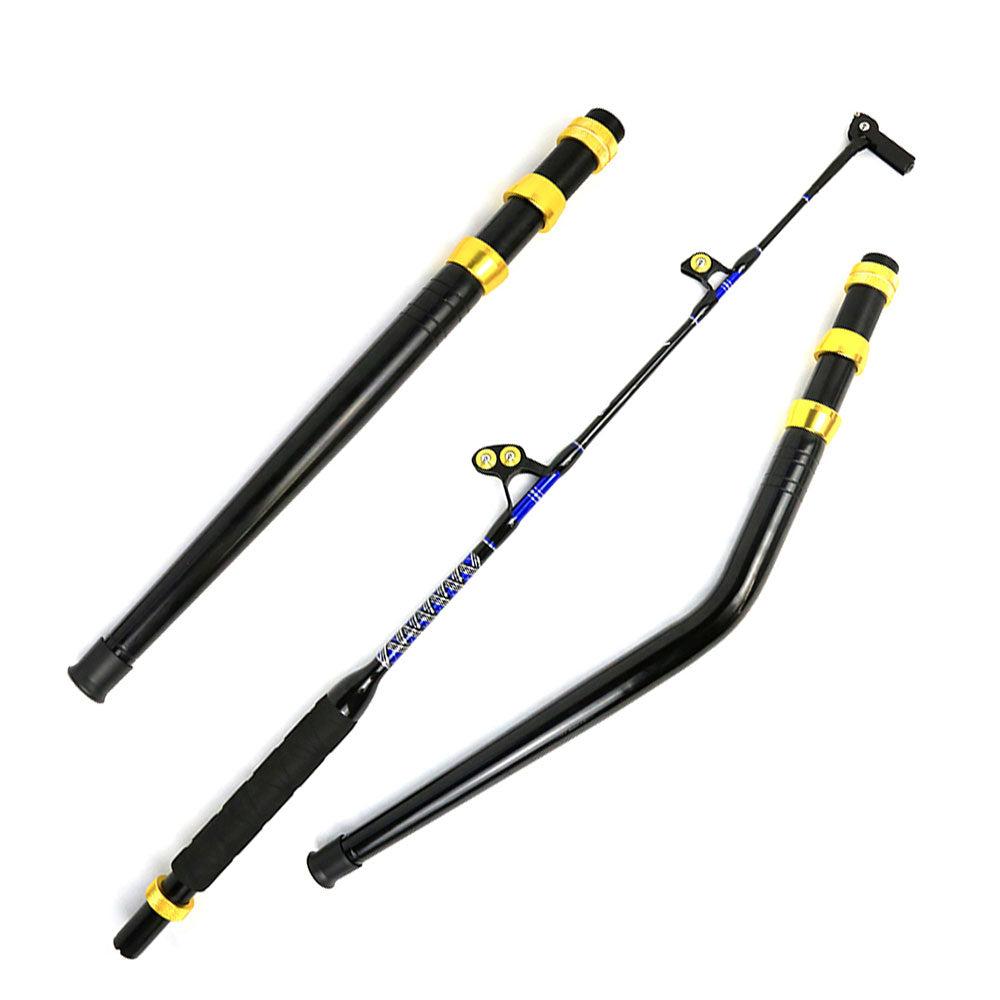 Topline 5' Heavy-duty Trolling Fishing Rod 2+1 Roller Guide 100-130lbs