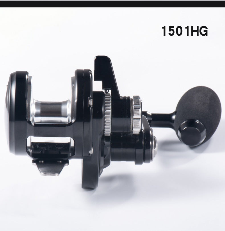 Right-hand model 1500HG fishing reel with heavy-duty crank