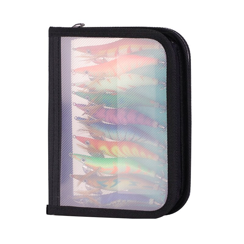 Multi-color luminous squid lures set with assorted finishes