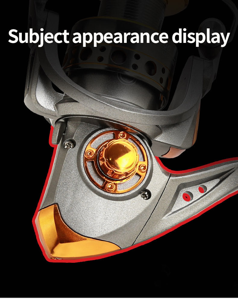 Close-up of the reinforced drag adjustment system designed for high-load fights