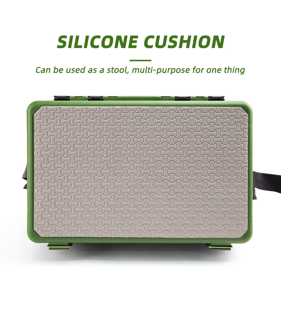 Close-up of PE hard shell construction for heavy-duty fishing environments