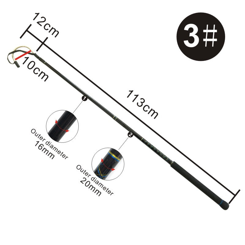 Heavy-duty build of the Topline Tackle gaff designed for big game fish