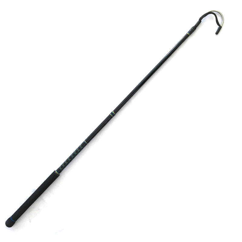 Size comparison showing Topline 4ft gaff with 2# and 3# hook options