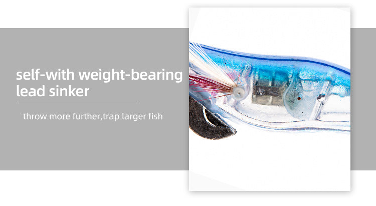 Assorted color options included in the Topline 6pcs LED squid jig set