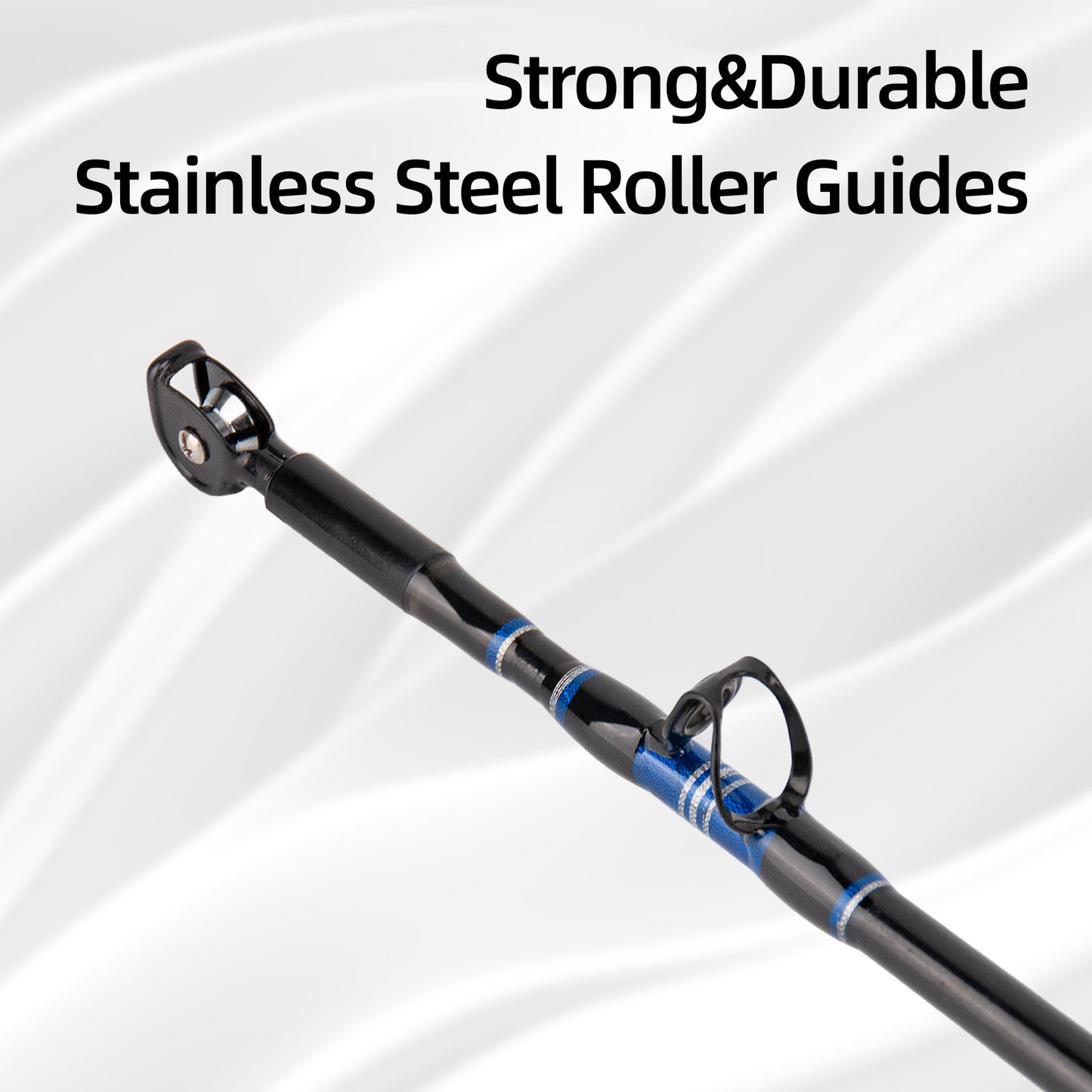 Topline 5'6" trolling fishing rod setup on a boat – ready for saltwater big game fishing action