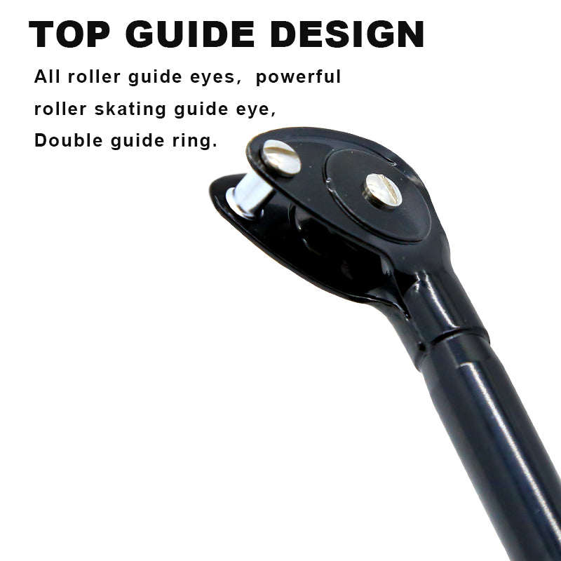 Durable aluminum reel seat with dual locking screw on trolling rod