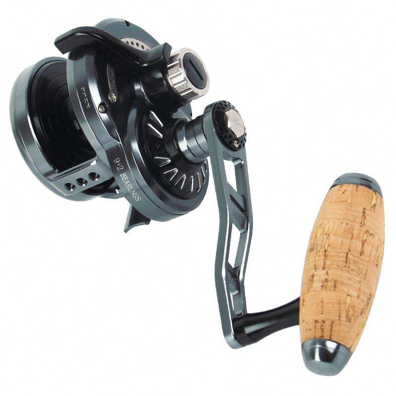 Topline Tackle Ocean Jigging Reel- 6.3:1 Gear Ratio | 30kg Drag | 9+2BB Saltwater Tuna & Slow Pitch Reel