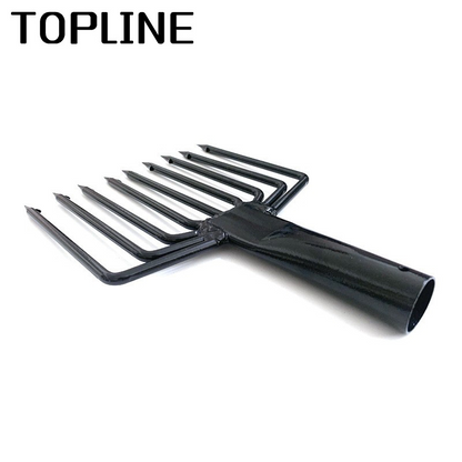 9-Prong Stainless Steel Barbed Fishing Spearhead – Heavy-Duty Spring Steel Black Fish Harpoon Tip