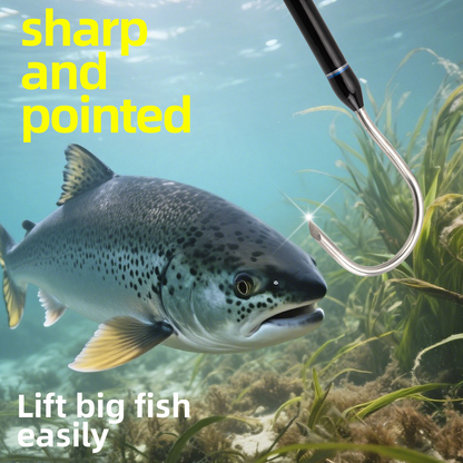 Topline Tackle Trolling Fishing Gaff - 2 Sections Big Game Tuna Fishing Hook|90cm/180cm Trolling Gaff