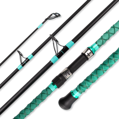Topline Tackle 3.6m 4.5m Surf Spinning Fishing Rod Carbon Travel Pole 20-40LBS Surf Fishing Rod