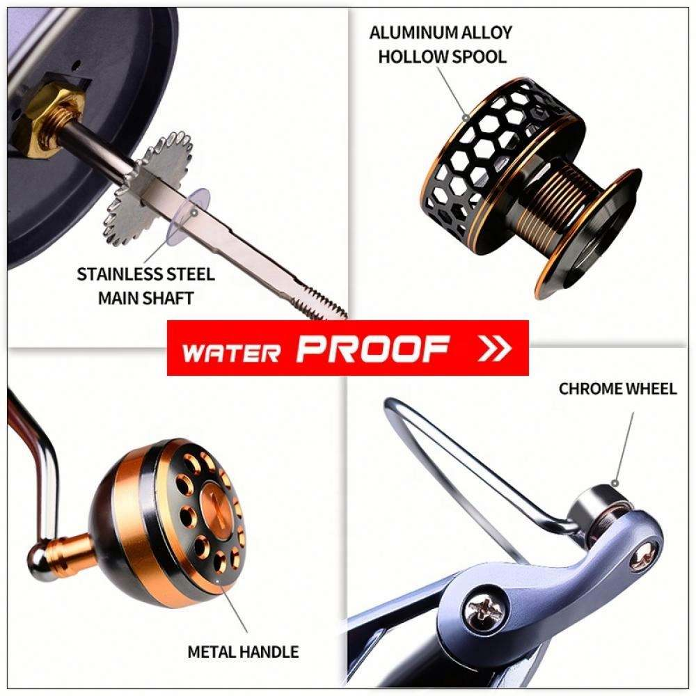 topline tackle spinning reel - 5.1:1/5.2:1 Gear Ratio | 3BB Ball Bearings | 11KG/13KG/15KG/17KG/19KG/21KG Effective Drag