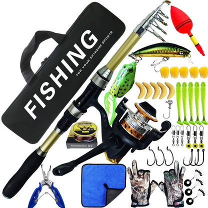 1.8m Lure Fishing Rod and Reel Combo for Saltwater and Freshwater Use

