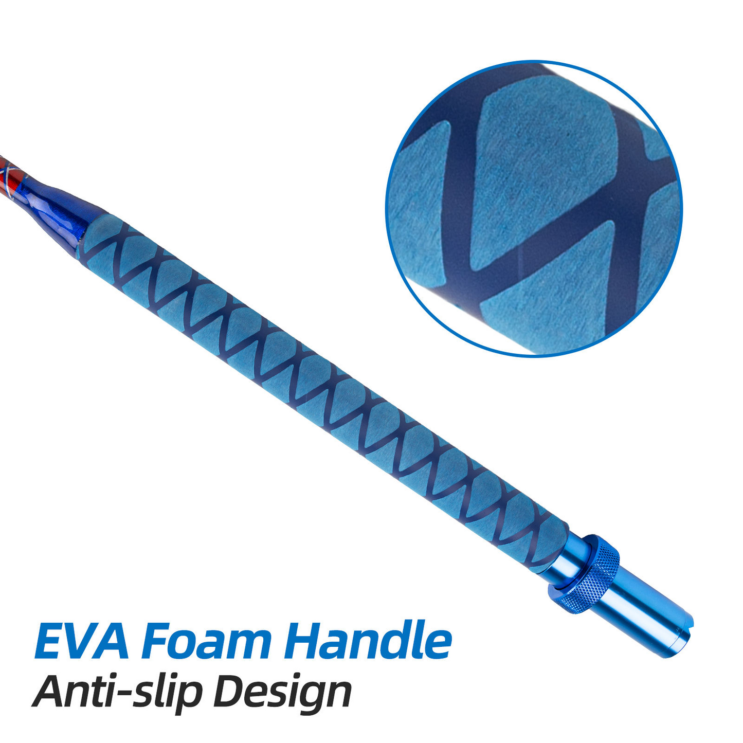 Topline Tackle 5'6" Big Game Trolling Rod-Heavy Duty Saltwater Boat Rod 4+1 Guide Fishing Pole For Deep Sea Fishing