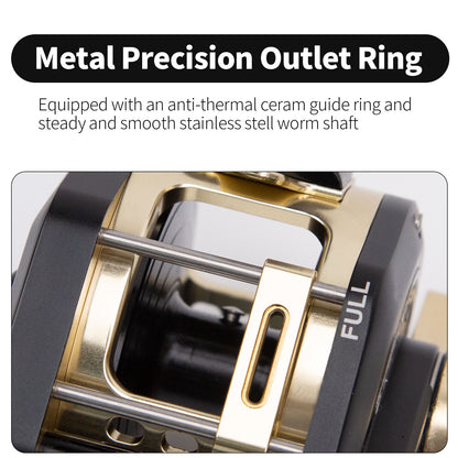 Topline Tackle JM2000 Jigging Reel – 13+2 Bearings, 6.3:1 Gear Ratio, Left/Right Handle,584G | Saltwater Fishing
