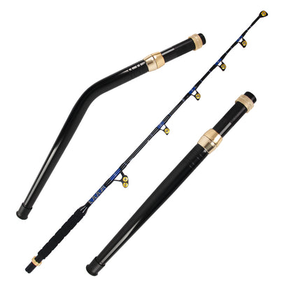 Topline 6'6"Trolling Fishing Rod 5+1 Roller Guide 130lbs