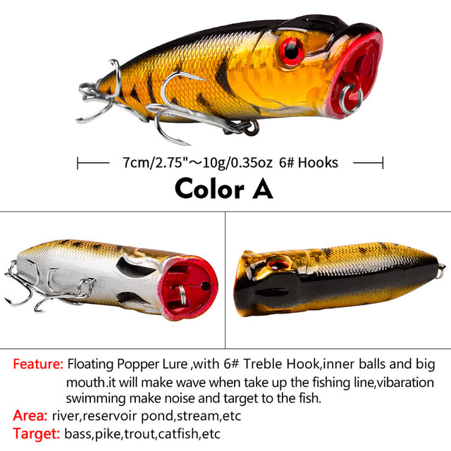 Topline Tackle Floating Popper