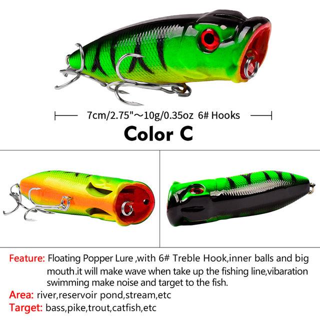 Topline Tackle Floating Popper