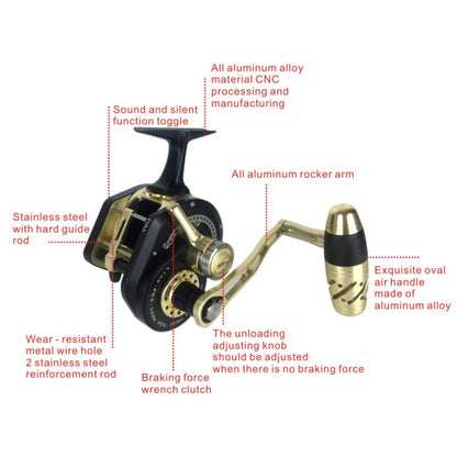 Topline JM Jigging Reel – 13+2 Bearings, 6.3:1 Gear Ratio, Left/Right Handle | Saltwater Heavy-Duty