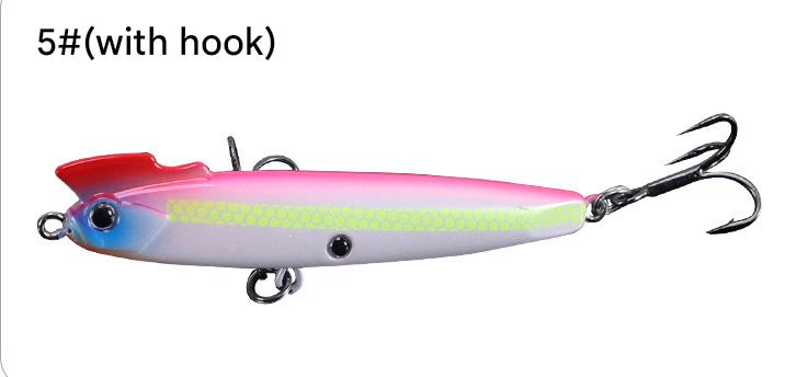 Pink back Topline “Spicy Bullet” lure designed for long casting and targeting fish at all depths