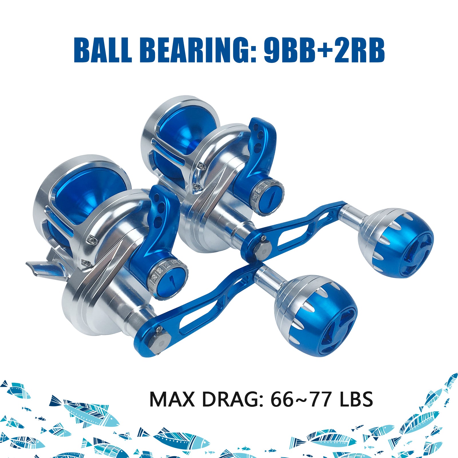 100 lb fishing line reel Topline TC 100-500 Size Saltwater Fishing Jigging Reel 6.3:1 9+2BB – Topline Fishing Tackle