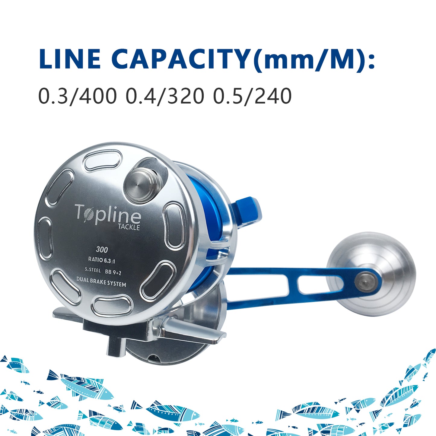 Topline Tackle Saltwater Slow pitch Jigging Reel