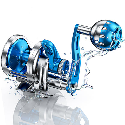 Topline TC 100-500 Size Saltwater Fishing Jigging Reel 6.3:1 9+2BB