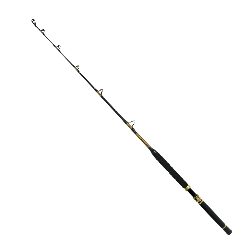 Topline BSA 5' Trolling Fishing Rod – 100–130lbs, FRP Fiberglass, Roller Guides, Bent Butt for Offshore Big Game Fishing