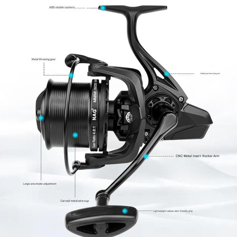 topline tackle spinning reel - 4.8 Gear Ratio | 7BB Ball Bearings | 11KG/13KG/15KG/17KG/19KG/21KG Effective Drag
