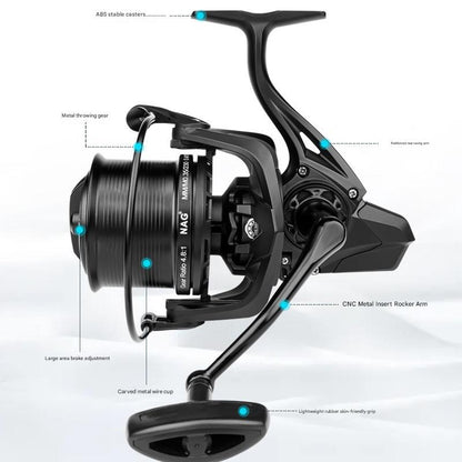 topline tackle spinning reel - 4.8 Gear Ratio | 7BB Ball Bearings | 11KG/13KG/15KG/17KG/19KG/21KG Effective Drag
