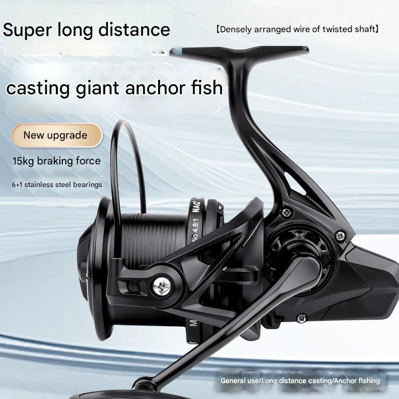 topline tackle spinning reel - 4.8 Gear Ratio | 7BB Ball Bearings | 11KG/13KG/15KG/17KG/19KG/21KG Effective Drag
