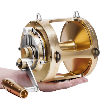 Topline 4.7:1 All-Metal Saltwater Trolling Fishing Reel – Heavy Duty G – Topline Fishing Tackle