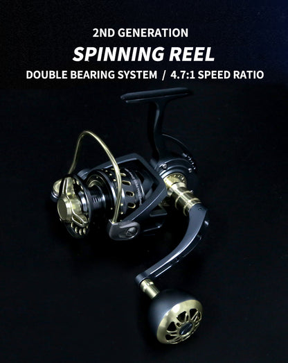good spinning reels - double bearing system