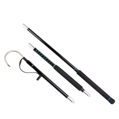 Topline Tackle Trolling Fishing Gaff Hook| Fiberglass Pole Stainless Steel Hook 180cm 3 Setions Big Game Fishing Gaff