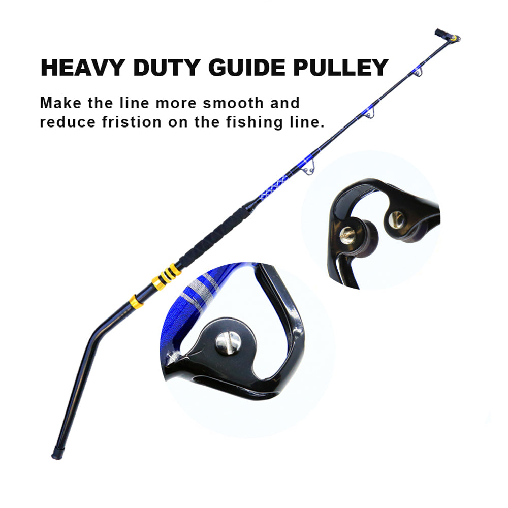 Non-slip EVA handle offering comfort and grip in wet saltwater conditions.

