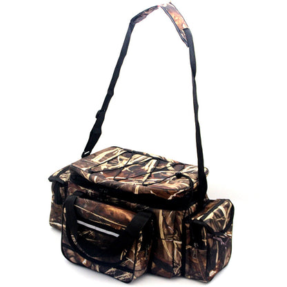  Topline Tackle single shoulder fishing bag in khaki and black – spacious, durable, water-resistant tackle bag