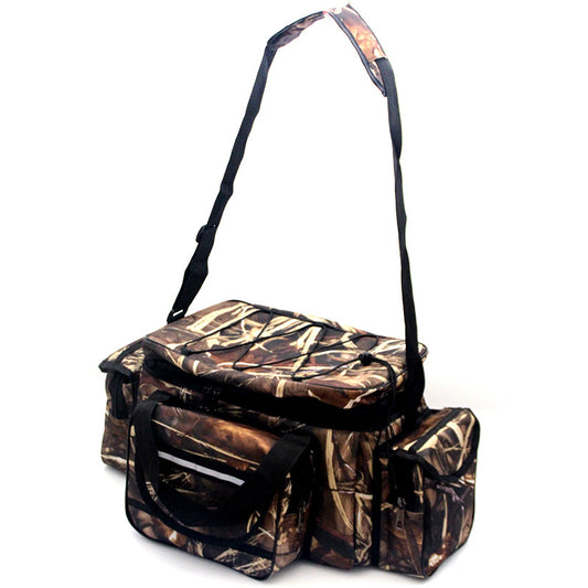  Topline Tackle single shoulder fishing bag in khaki and black – spacious, durable, water-resistant tackle bag